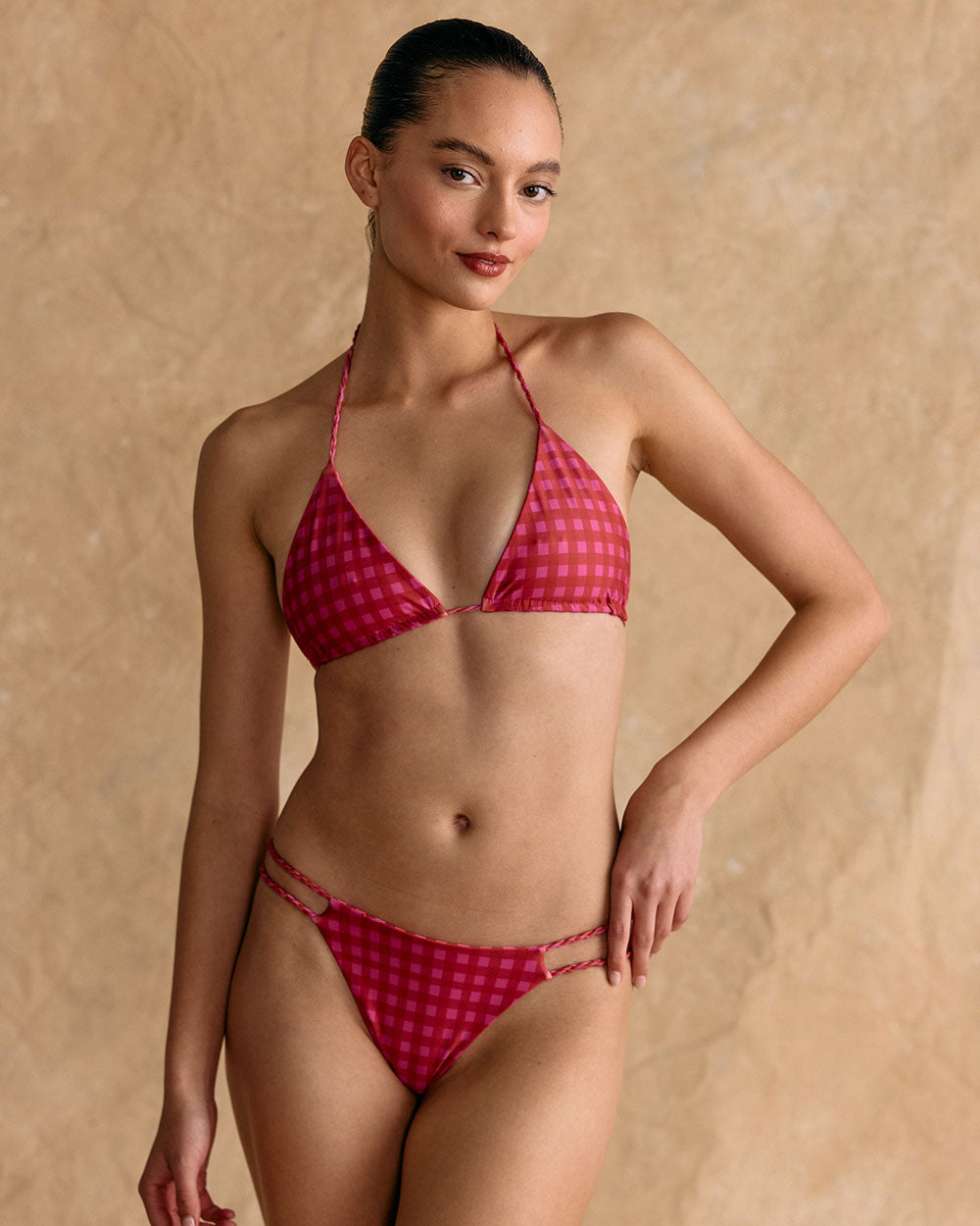 BIKINI SALINA FUCSIA STRIPES / PINK VICHY