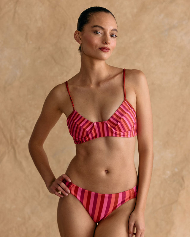 BIKINI LILIA FUCSIA STRIPES
