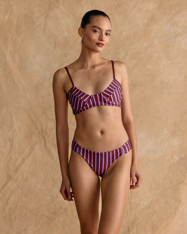 BIKINI LILIA LILA STRIPES