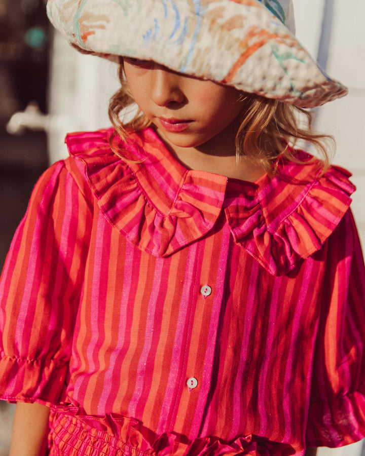 BLUSA CAPRIOLE FUCSIA STRIPES PETIT