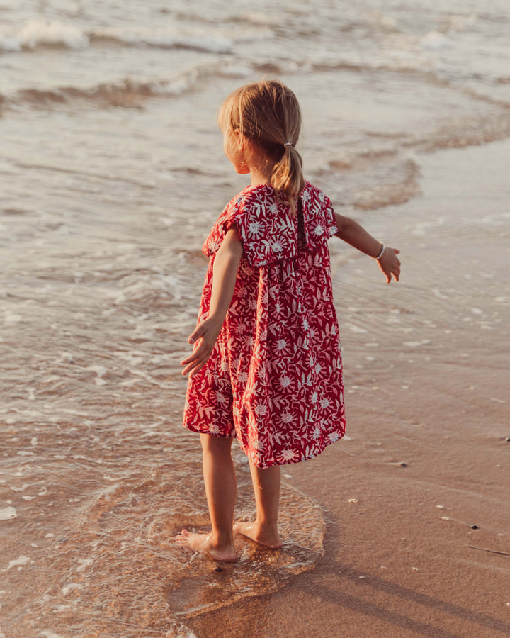 VESTIDO AURORA RED FLOWERS PETIT