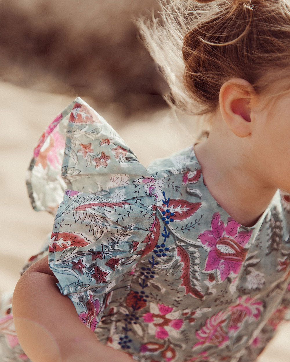 BLUSA GIADA GREEN FLOWERS PETIT