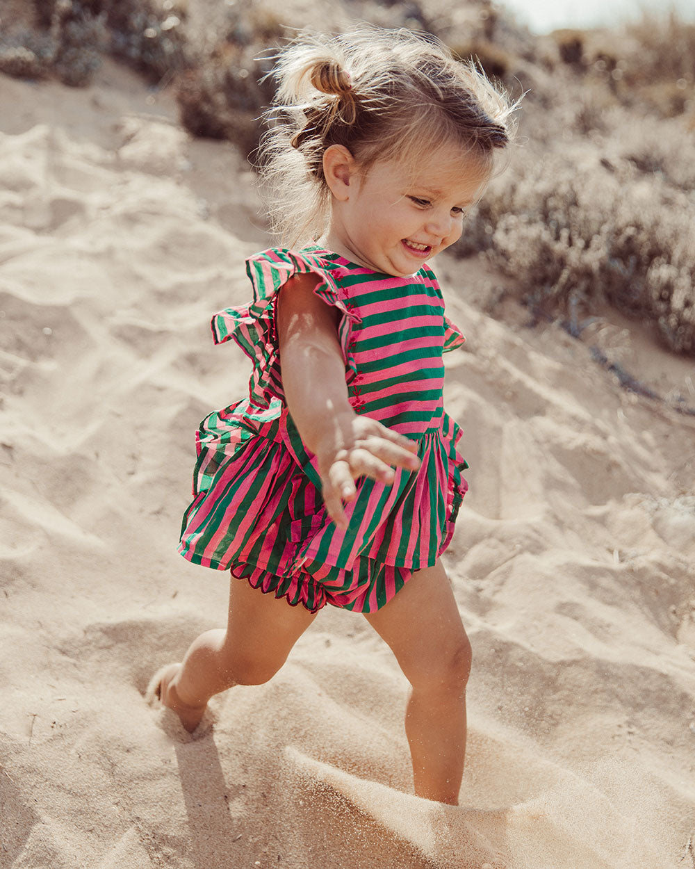 BLUSA GIADA GREEN STRIPES PETIT
