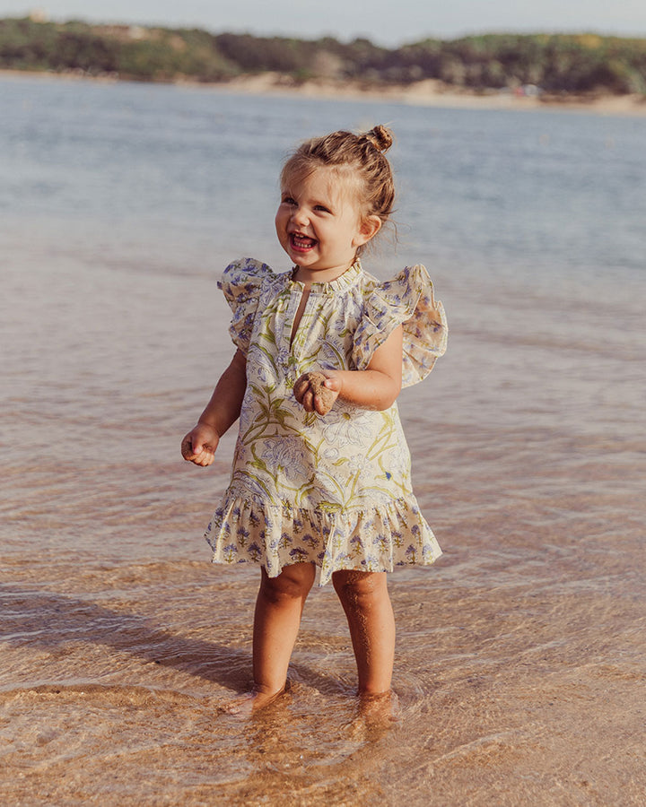 VESTIDO ANGELE BUTTER FLOWERS PETIT