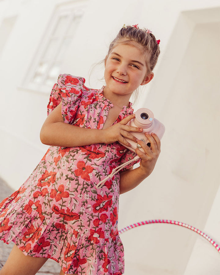 VESTIDO ANGELE PINK FLOWERS PETIT