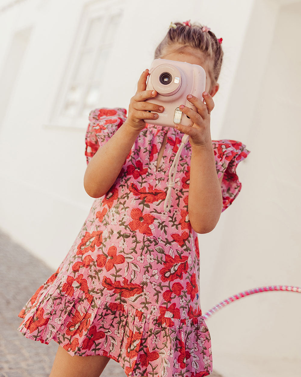 VESTIDO ANGELE PINK FLOWERS PETIT