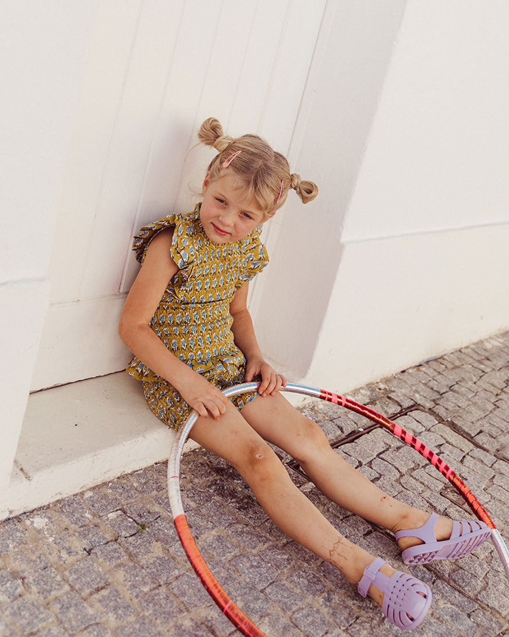 BLUSA ARLEQUIN PISTACHIO FLOWERS PETIT