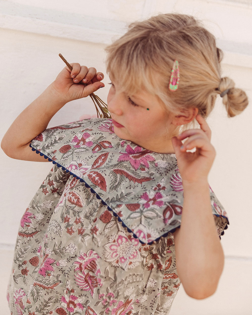 VESTIDO AURORA GREEN FLOWERS PETIT