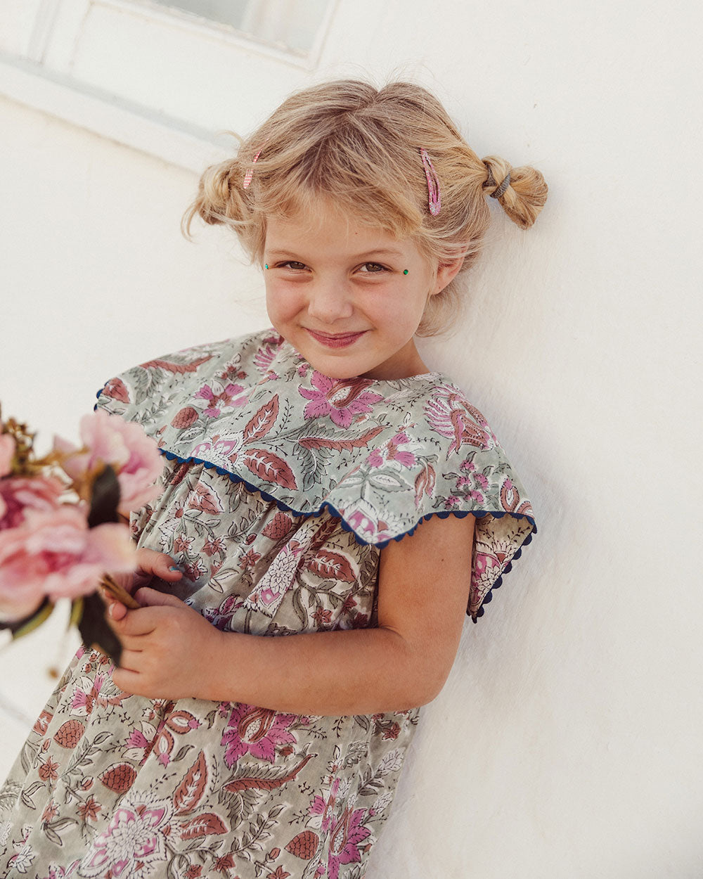 VESTIDO AURORA GREEN FLOWERS PETIT