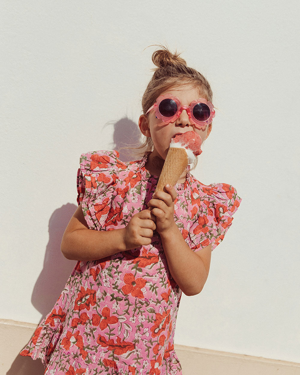 VESTIDO ANGELE PINK FLOWERS PETIT