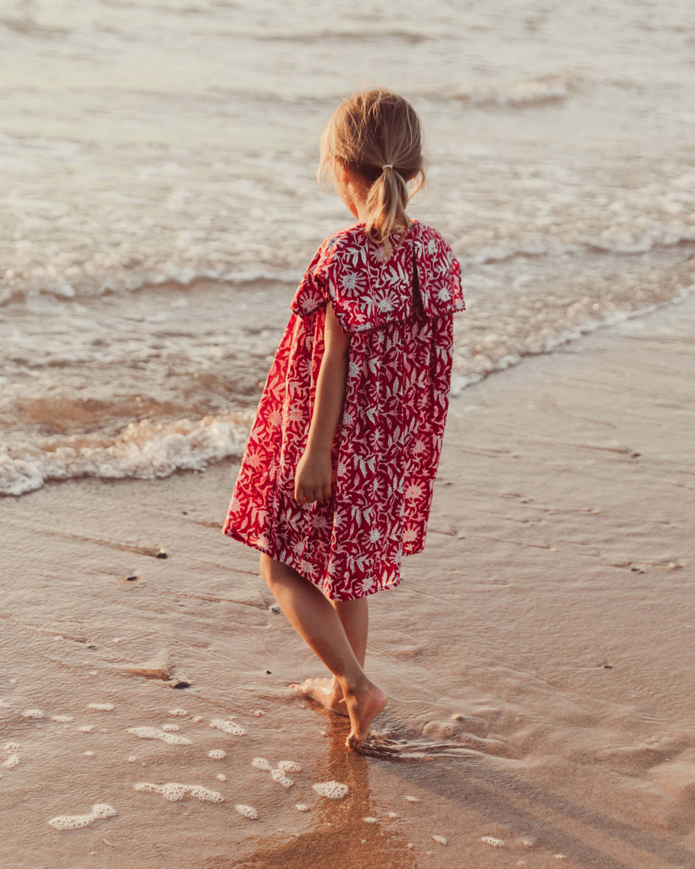 VESTIDO AURORA RED FLOWERS PETIT