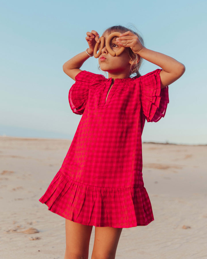VESTIDO ANGELE PINK VICHY PETIT