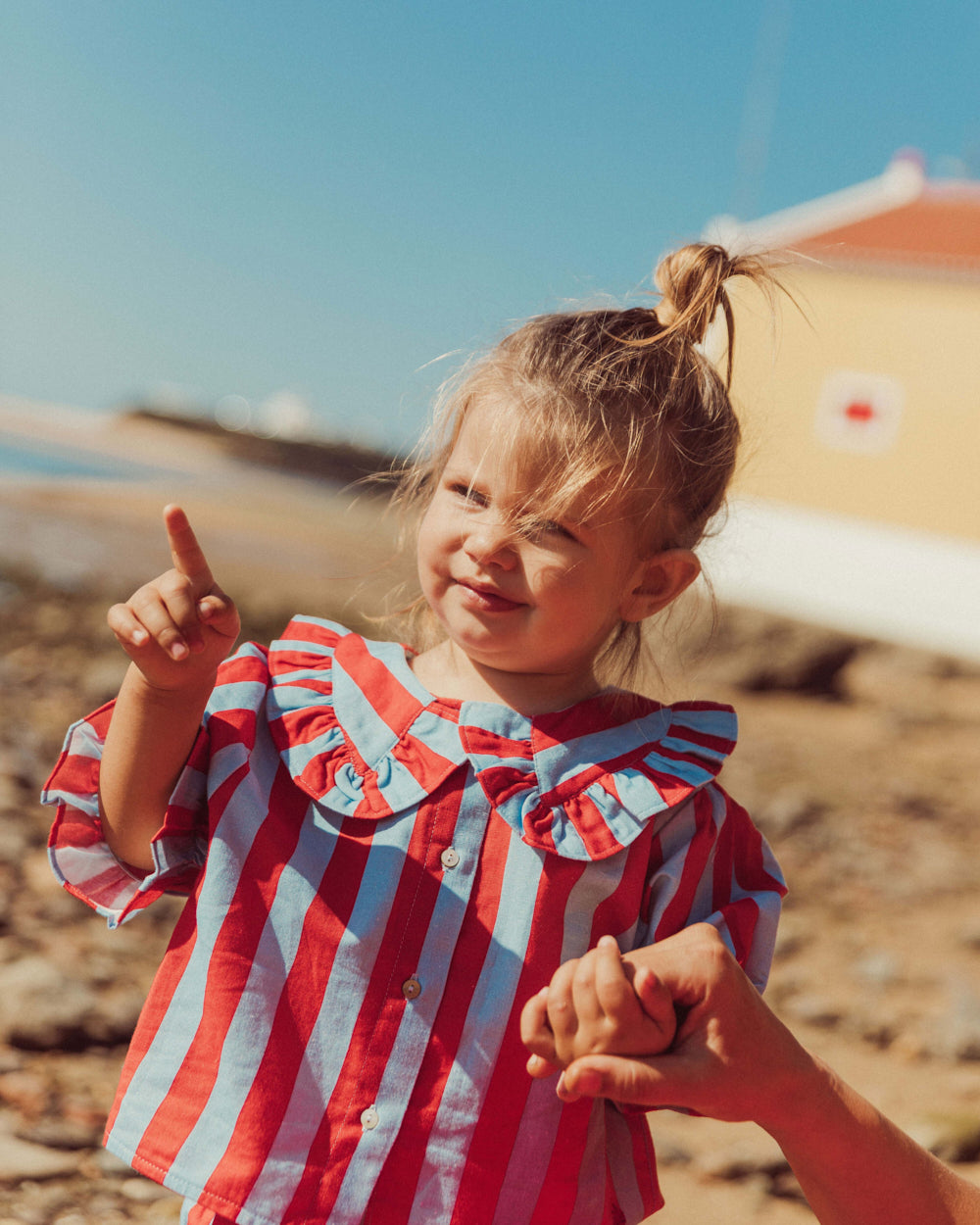 BLUSA CAPRIOLE RED STRIPES PETIT