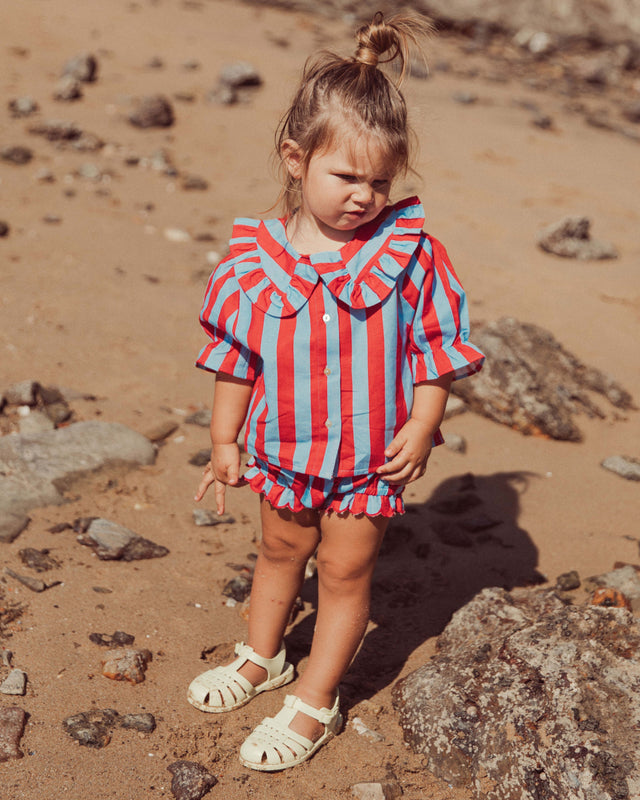 BLUSA CAPRIOLE RED STRIPES PETIT