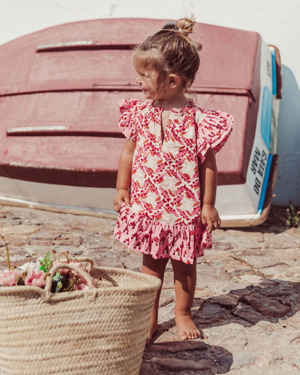 VESTIDO ANGELE PINK FISH PETIT