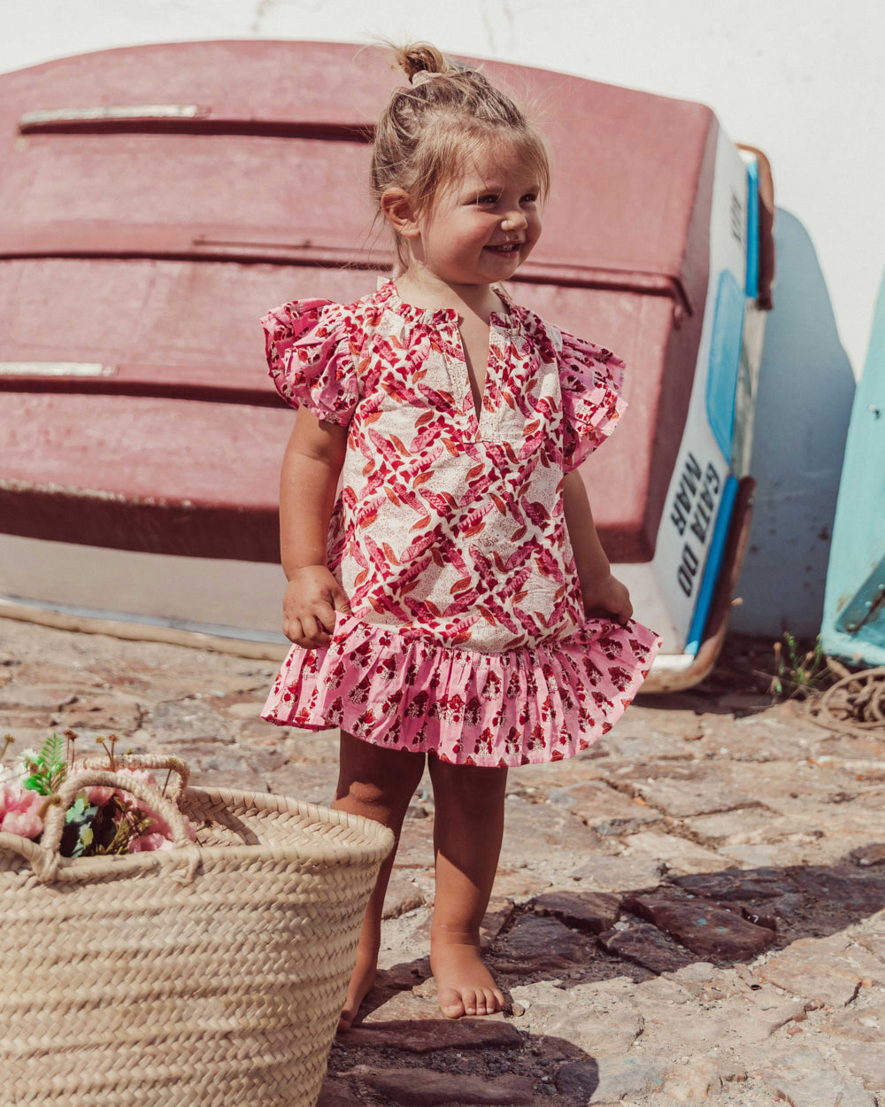 VESTIDO ANGELE PINK FISH PETIT