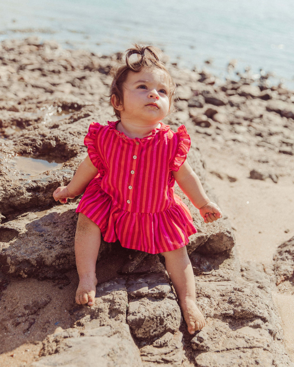 BLUSA LILOU FUCSIA STRIPES PETIT