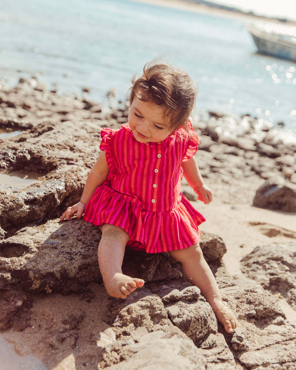 BLUSA LILOU FUCSIA STRIPES PETIT