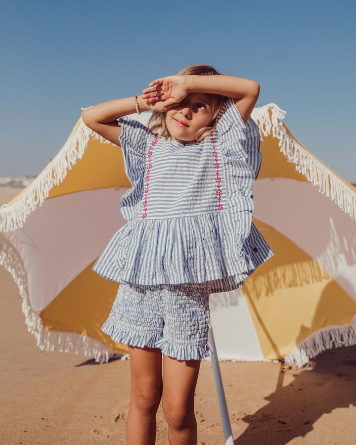 SHORT BAISKELI WHITE BLUE PETIT