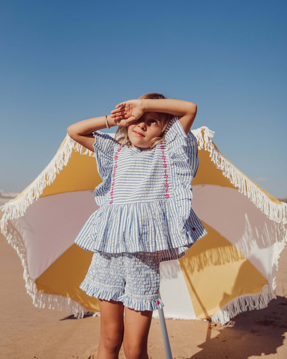 BLUSA GIADA BLUE STRIPES PETIT