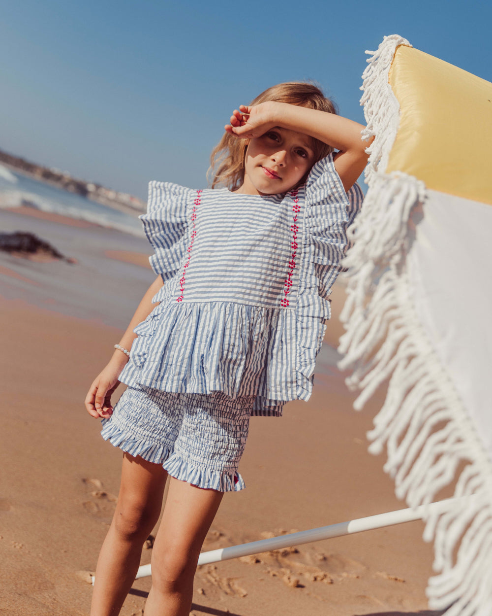 BLUSA GIADA BLUE STRIPES PETIT
