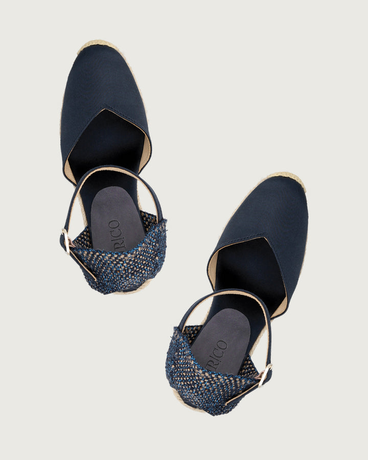 CUÑA YUTE VERENA NAVY BLUE