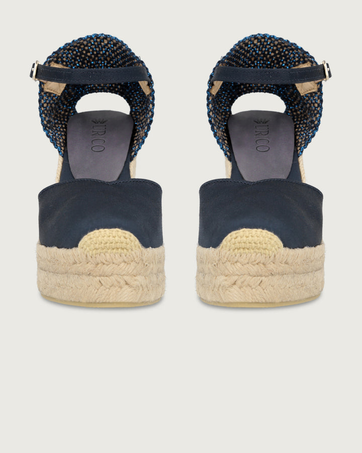 CUÑA YUTE VERENA NAVY BLUE