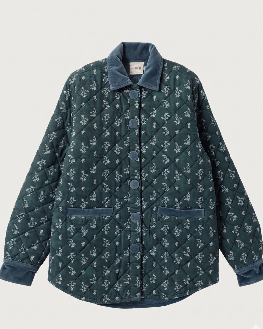 CHAQUETA JUANA CHERRY BLOSSOM PETROL