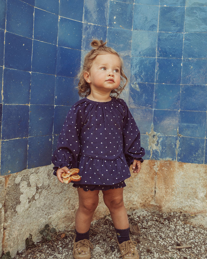 BLUSA COCO LOVE BLUE WHITE PETIT