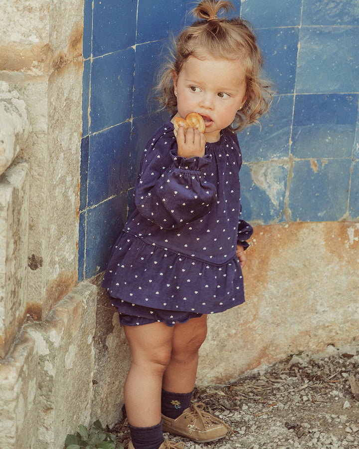 BLUSA COCO LOVE BLUE WHITE PETIT