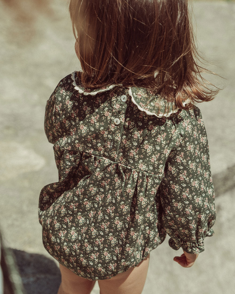RANITA DENIM LOLI FLOWERS GREEN PETIT