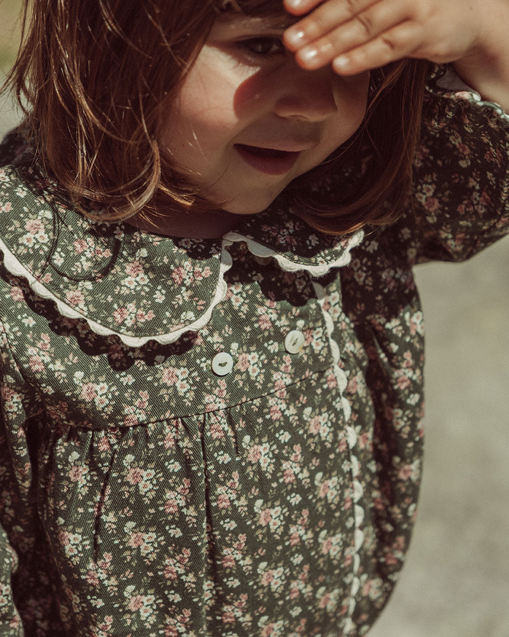 RANITA DENIM LOLI FLOWERS GREEN PETIT