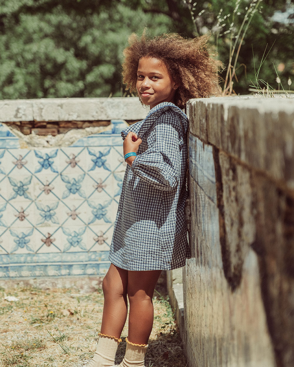 VESTIDO LUZ SCOTTISH NAVY PETIT