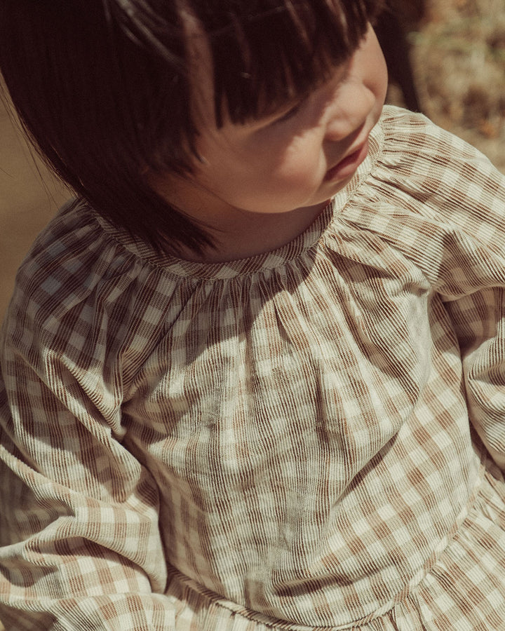 BLUSA COCO VICHY BEIGE PETIT
