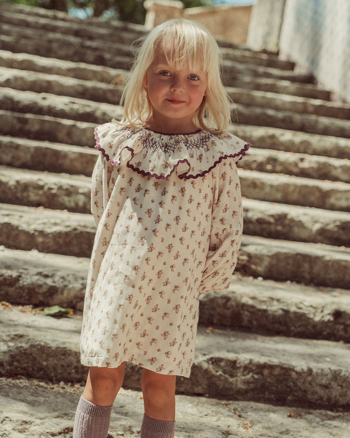 VESTIDO LUZ CHERRY BLOSSOM MUSTARD PETIT