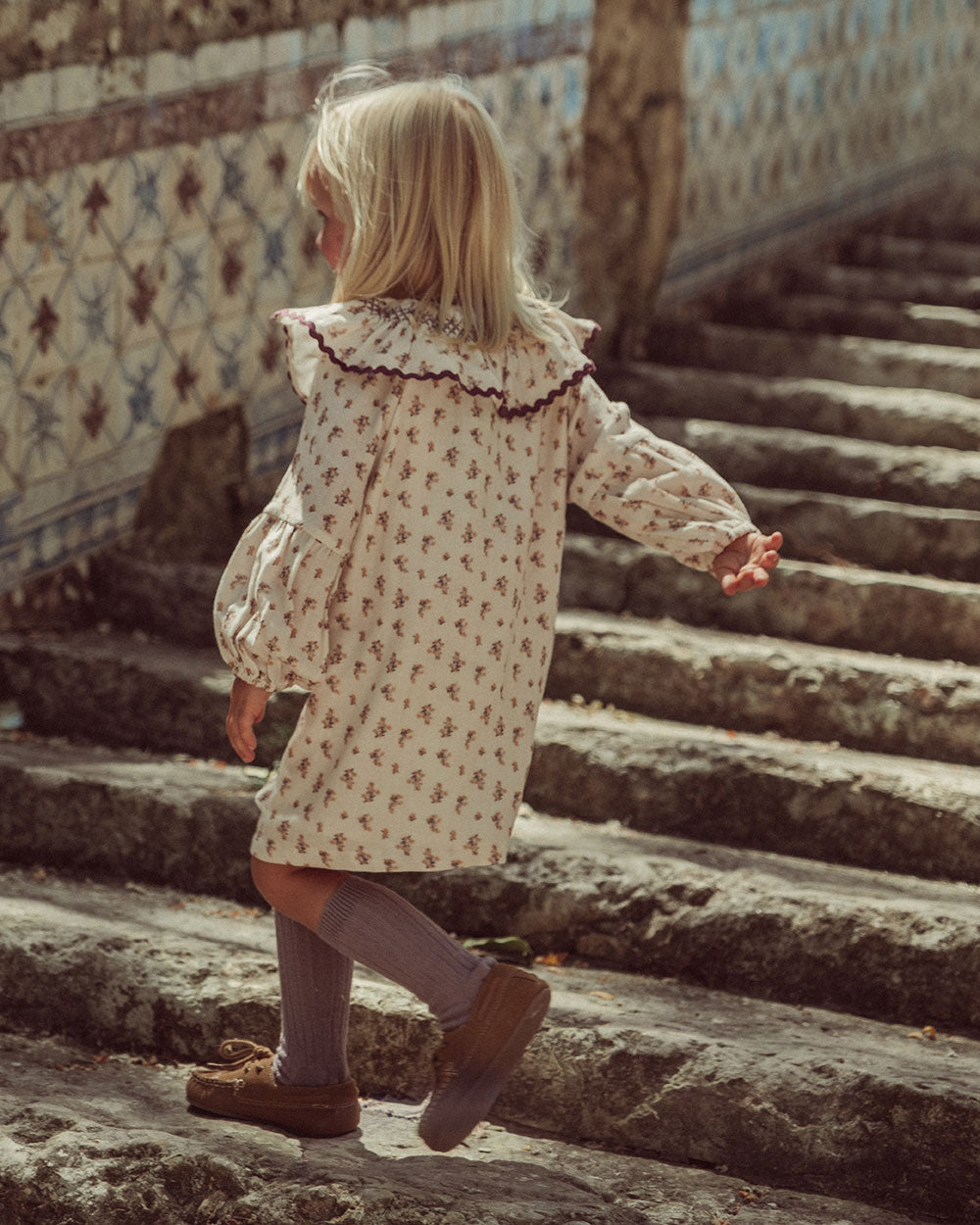 VESTIDO LUZ CHERRY BLOSSOM MUSTARD PETIT