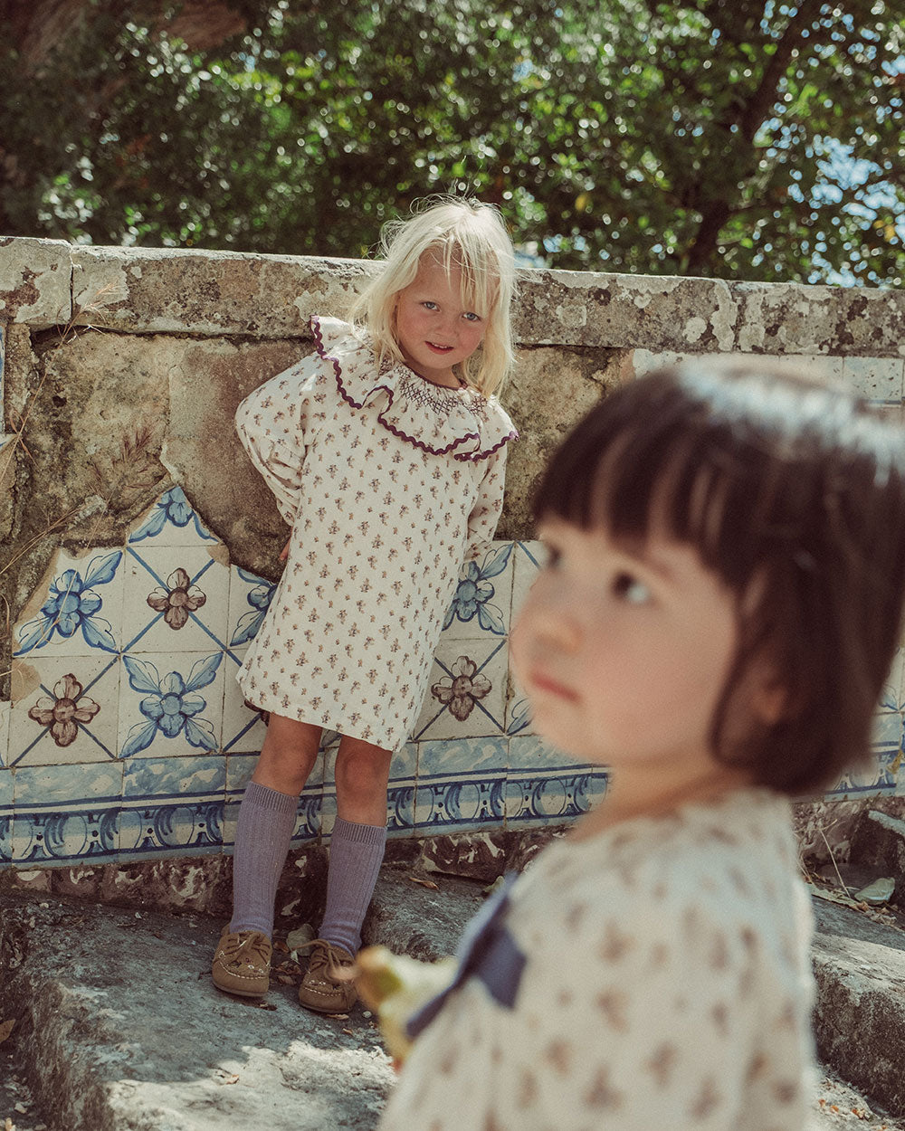 VESTIDO LUZ CHERRY BLOSSOM MUSTARD PETIT