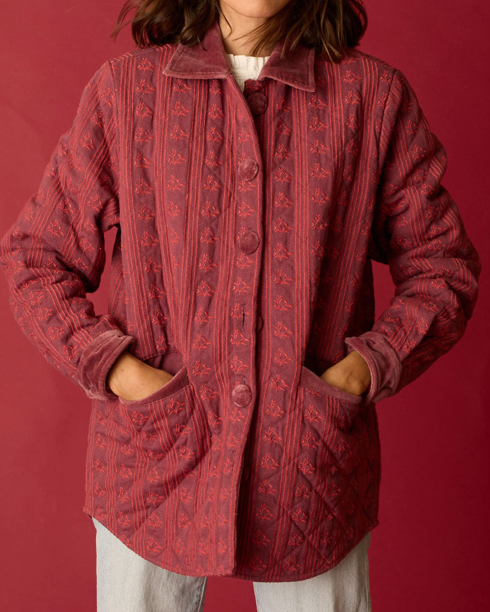 CHAQUETA JUANA RED LINES