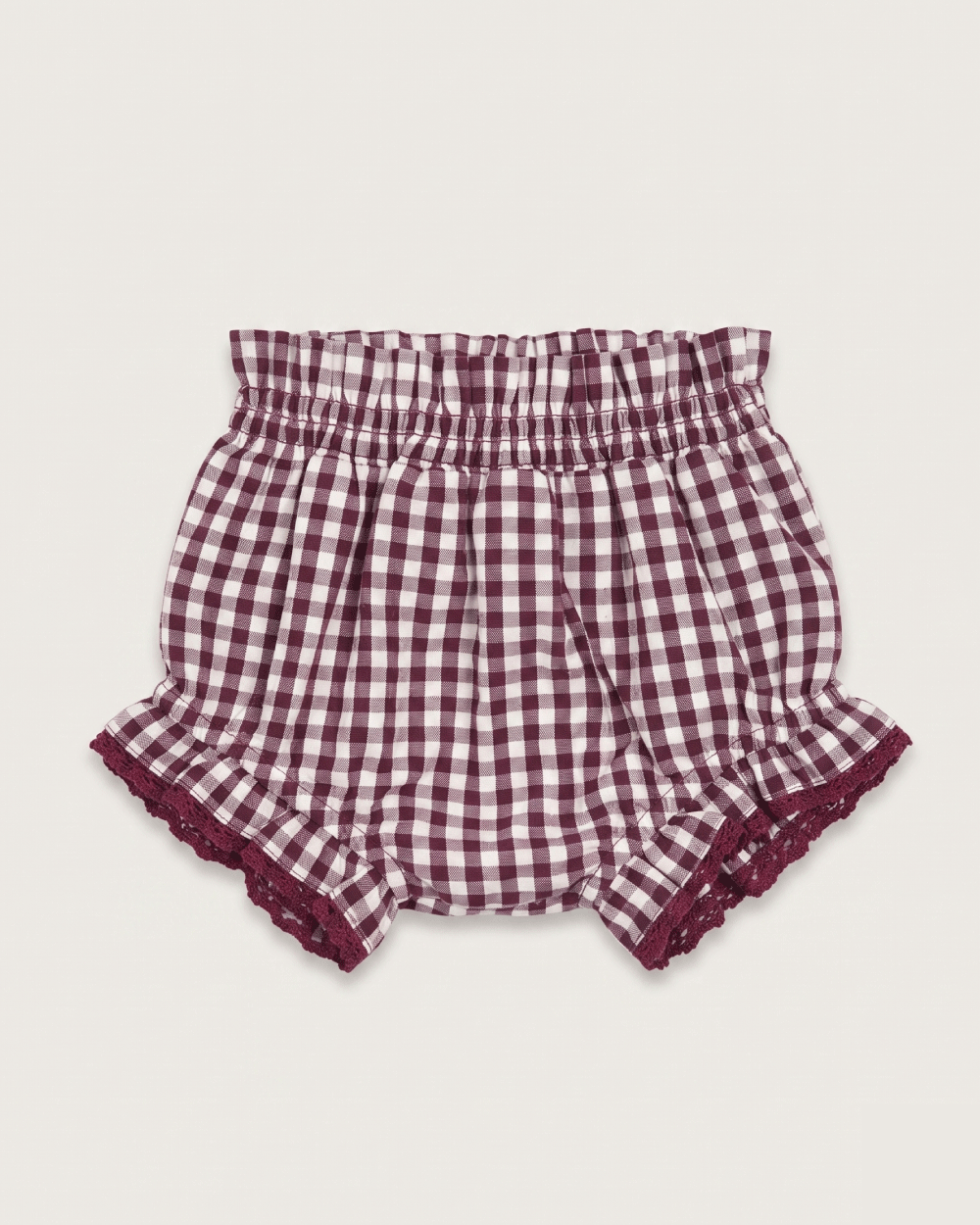 CUBRE PAÑAL BRUMA VICHY BURGUNDY PETIT