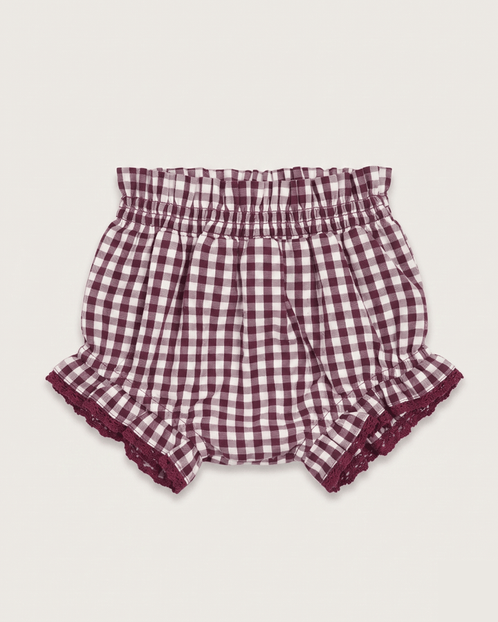 CUBRE PAÑAL BRUMA VICHY BURGUNDY PETIT