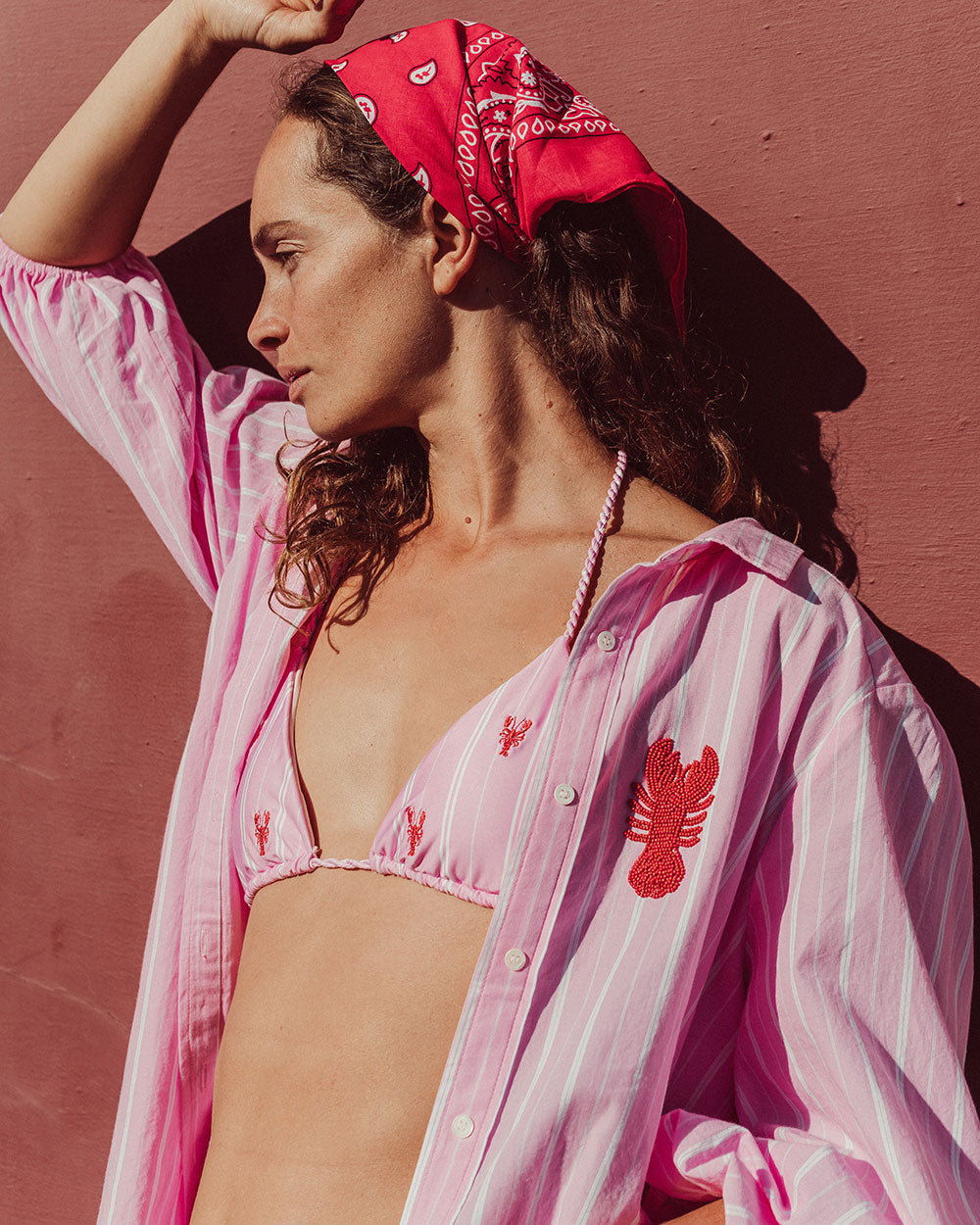 TOP SALINA TRIANGULOS PINK STRIPES PREVENTA