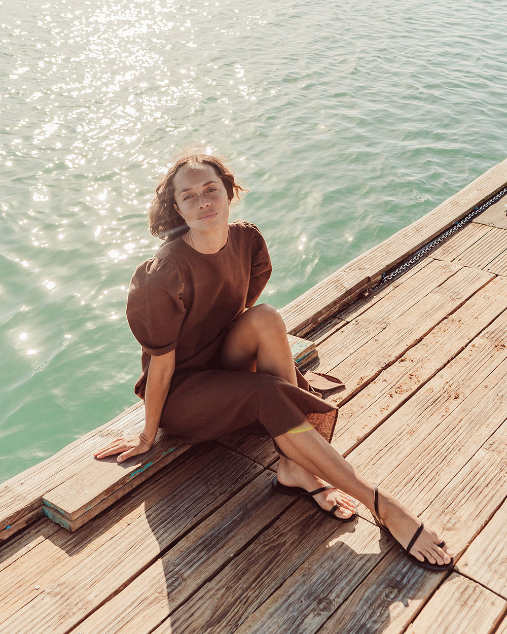 SANDALIA ICARIA BROWN CAFÉ