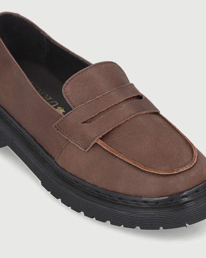 MOCASÍN GEORGETTE CAFÉ