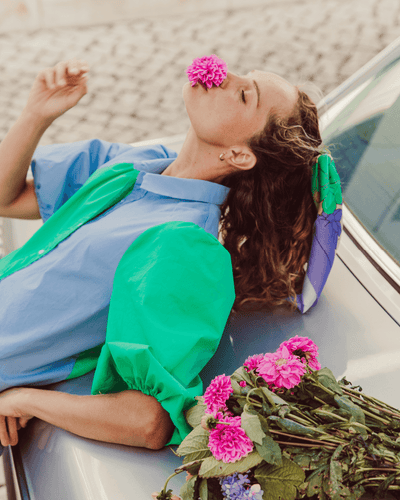 ANTOINE BLUSA - BLUE GREEN