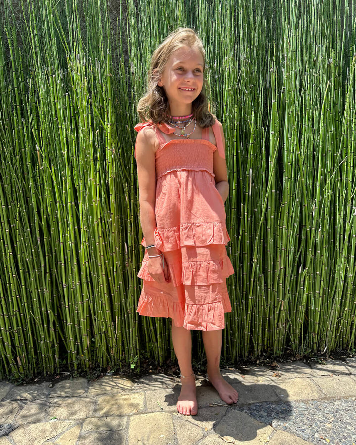 VESTIDO CHLOE CORAL PETITE